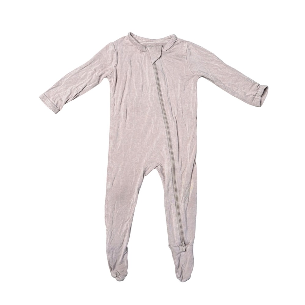 Kyte Baby Bamboo Footie Sleeper Dusty Rose Pink 2-Way‎ Zip Pajamas 3-6 Months